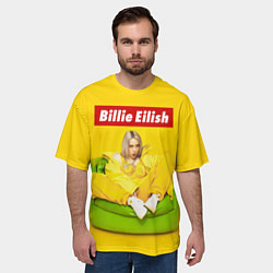 Футболка оверсайз мужская Billie Eilish, цвет: 3D-принт — фото 2