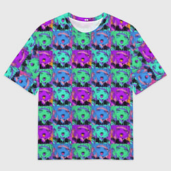 Футболка оверсайз мужская Моя геройская Академия тога ахегао, цвет: 3D-принт