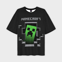 Мужская футболка оверсайз Minecraft Creeper