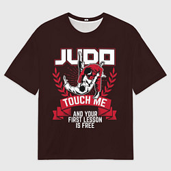 Футболка оверсайз мужская Judo: Touch Me, цвет: 3D-принт