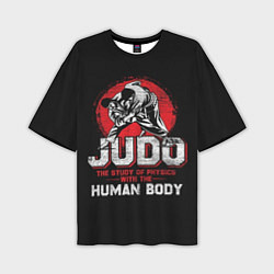 Мужская футболка оверсайз Judo: Human Body