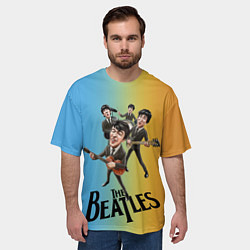 Футболка оверсайз мужская The Beatles - world legend, цвет: 3D-принт — фото 2