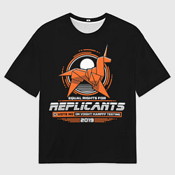 Футболка оверсайз мужская Replicants, цвет: 3D-принт
