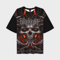 Мужская футболка оверсайз Slipknot: Hell Skull