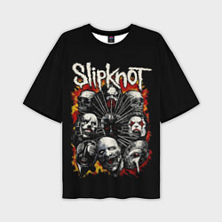 Мужская футболка оверсайз Slipknot: Faces