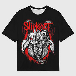 Футболка оверсайз мужская Slipknot: Devil Goat, цвет: 3D-принт