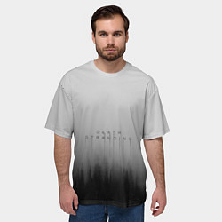 Футболка оверсайз мужская Death Stranding Лес, цвет: 3D-принт — фото 2