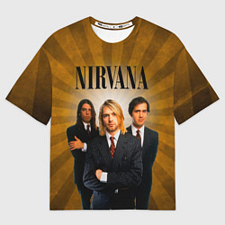Футболка оверсайз мужская Nirvana, цвет: 3D-принт