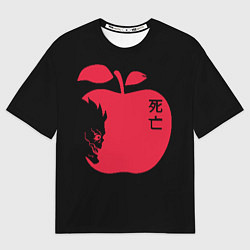 Футболка оверсайз мужская Яблоко Рюка, цвет: 3D-принт