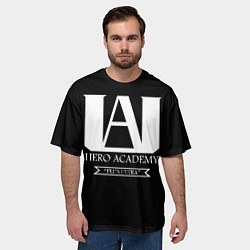 Футболка оверсайз мужская UA HERO ACADEMY logo, цвет: 3D-принт — фото 2
