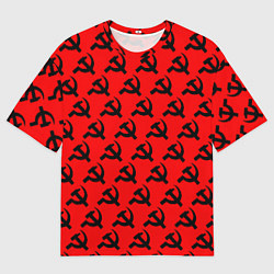 Футболка оверсайз мужская СССР, цвет: 3D-принт