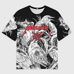 Футболка оверсайз мужская Metallica крысы зомби, цвет: 3D-принт