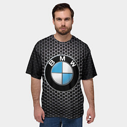 Футболка оверсайз мужская BMW РЕДАЧ, цвет: 3D-принт — фото 2