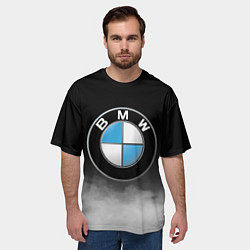 Футболка оверсайз мужская BMW, цвет: 3D-принт — фото 2