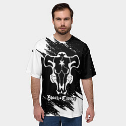 Футболка оверсайз мужская ЧЁРНЫЙ КЛЕВЕР, цвет: 3D-принт — фото 2