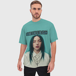 Футболка оверсайз мужская BILLIE EILISH, цвет: 3D-принт — фото 2