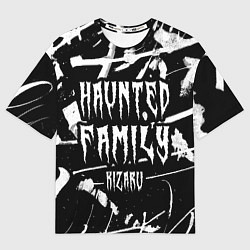 Футболка оверсайз мужская KIZARU - HAUNTED FAMILY, цвет: 3D-принт