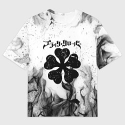 Футболка оверсайз мужская ЧЁРНЫЙ КЛЕВЕР, цвет: 3D-принт