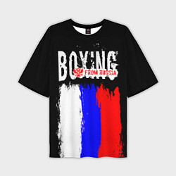 Футболка оверсайз мужская Boxing from Russia, цвет: 3D-принт