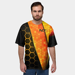 Футболка оверсайз мужская Mass Effect N7, цвет: 3D-принт — фото 2
