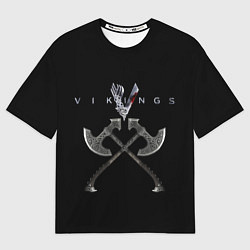 Футболка оверсайз мужская Vikings, цвет: 3D-принт