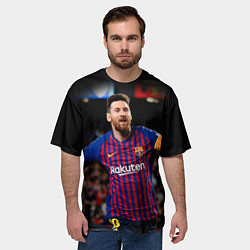 Футболка оверсайз мужская Месси, цвет: 3D-принт — фото 2