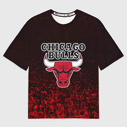 Футболка оверсайз мужская CHICAGO BULLS, цвет: 3D-принт