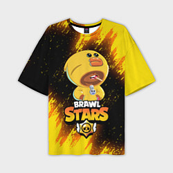 Футболка оверсайз мужская BRAWL STARS SALLY LEON, цвет: 3D-принт