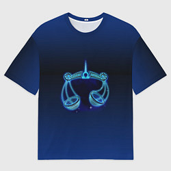 Мужская футболка оверсайз Знаки Зодиака Весы