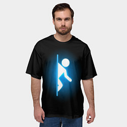 Футболка оверсайз мужская Portal, цвет: 3D-принт — фото 2