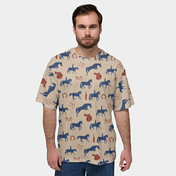 Футболка оверсайз мужская Кони, цвет: 3D-принт — фото 2