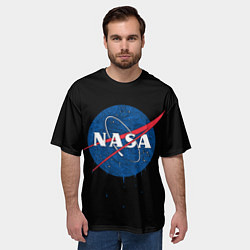 Футболка оверсайз мужская NASA Краски, цвет: 3D-принт — фото 2