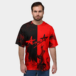 Футболка оверсайз мужская АлисА, цвет: 3D-принт — фото 2