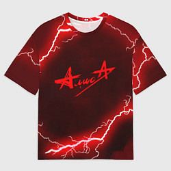 Футболка оверсайз мужская АлисА, цвет: 3D-принт