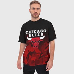 Футболка оверсайз мужская CHICAGO BULLS, цвет: 3D-принт — фото 2