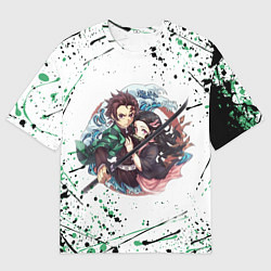Футболка оверсайз мужская KIMETSU NO YAIBA, цвет: 3D-принт