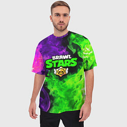 Футболка оверсайз мужская BRAWL STARS, цвет: 3D-принт — фото 2