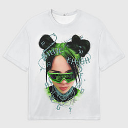 Футболка оверсайз мужская BILLIE EILISH, цвет: 3D-принт