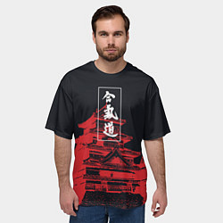 Футболка оверсайз мужская Aikido, цвет: 3D-принт — фото 2
