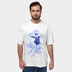 Футболка оверсайз мужская Фигурное катание, цвет: 3D-принт — фото 2