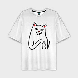 Мужская футболка оверсайз Meme Cat