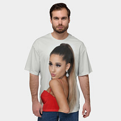 Футболка оверсайз мужская Ariana Grande Ариана Гранде, цвет: 3D-принт — фото 2