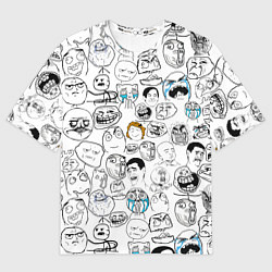 Мужская футболка оверсайз МЕМЫ