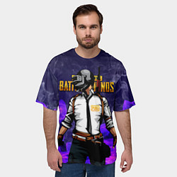 Футболка оверсайз мужская PUBG, цвет: 3D-принт — фото 2