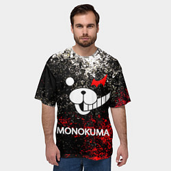 Футболка оверсайз мужская MONOKUMA, цвет: 3D-принт — фото 2