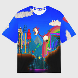 Мужская футболка оверсайз TERRARIA GAME