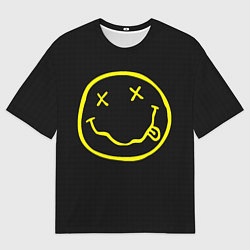 Мужская футболка оверсайз NIRVANA на спине