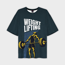 Мужская футболка оверсайз Wheight lifting