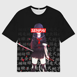 Футболка оверсайз мужская SENPAI ANIME, цвет: 3D-принт