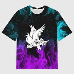 Футболка оверсайз мужская LIL PEEP CRY BABY, цвет: 3D-принт